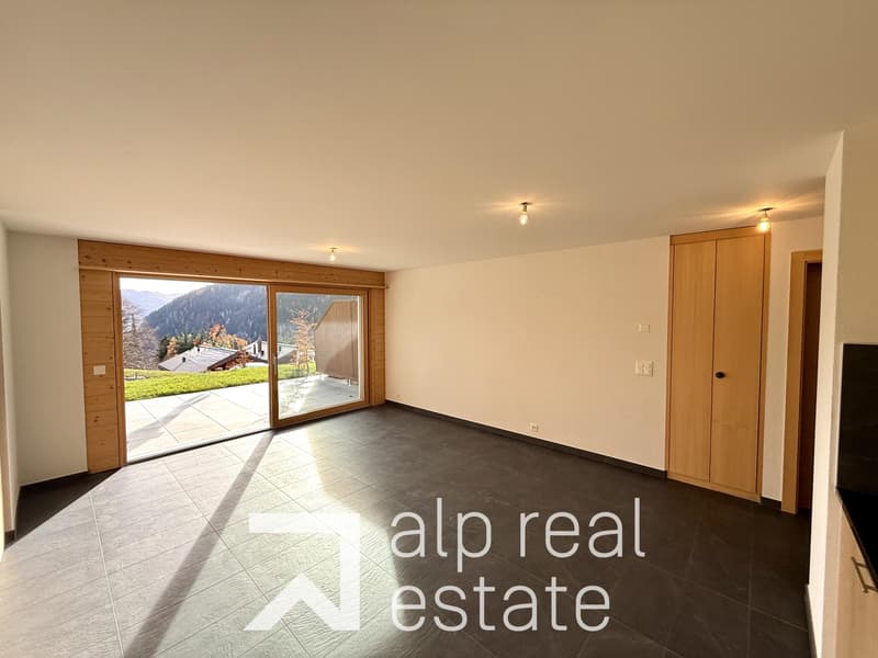2.5 pièces neuf avec terrasse Sud et vue montagne (4)
