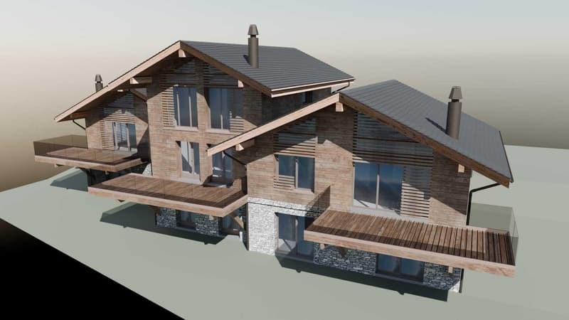 Magnifique chalet sur plan en résidence principale (6)