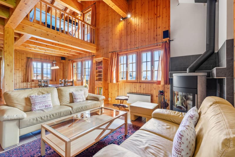 Magnifique chalet en madrier au calme - situation exceptionnelle (4)