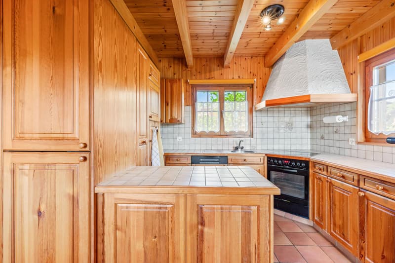 Magnifique chalet en madrier au calme - situation exceptionnelle (7)