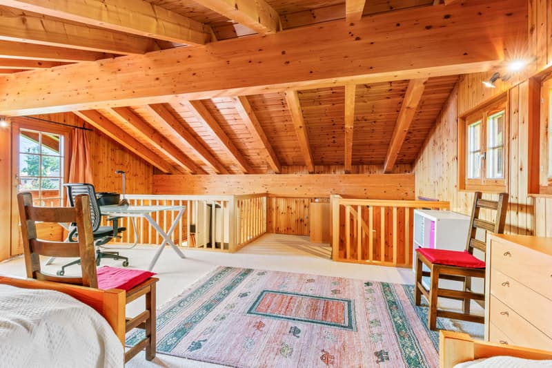Magnifique chalet en madrier au calme - situation exceptionnelle (9)
