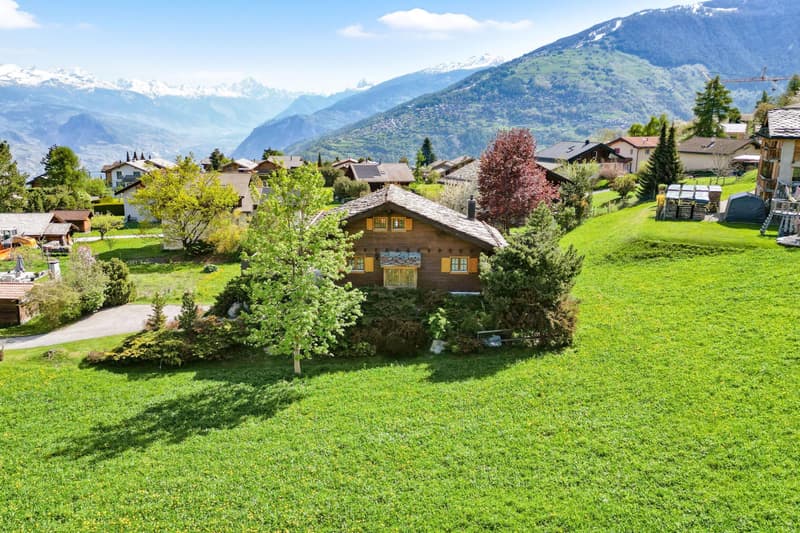 Magnifique chalet en madrier au calme - situation exceptionnelle (2)