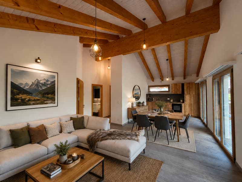 Magnifique attique avec terrasse et vue panoramique (5)