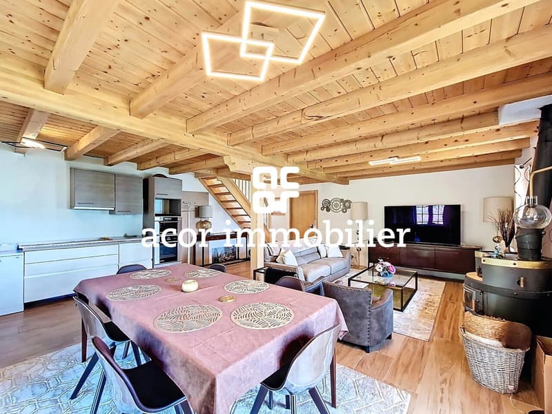 Chalet rénové avec vue et tranquillité à Arbaz! (2)