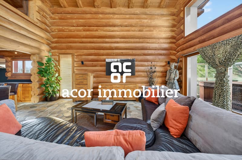 Villa en rondins de bois au style chalet canadien (2)