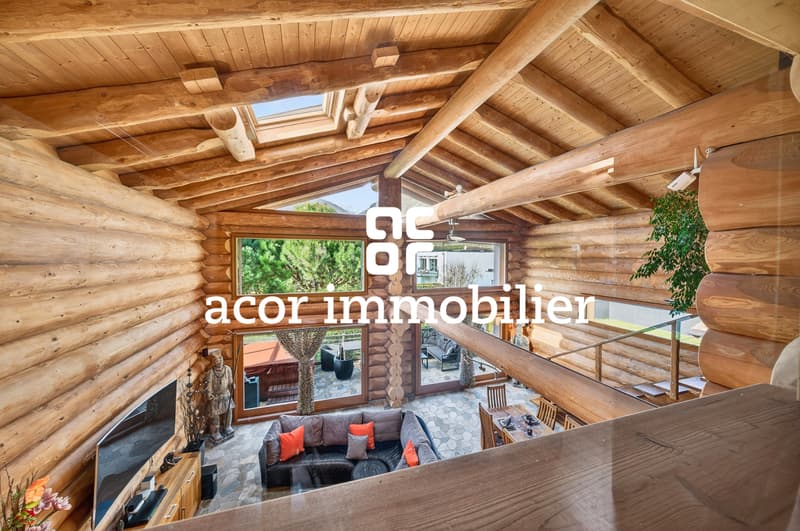 Villa en rondins de bois au style chalet canadien (7)
