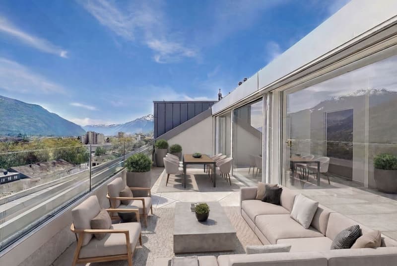 Attique duplex d'exception au coeur du centre-ville de Sion (1)