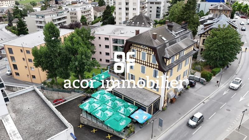 Restaurant iconique à Sierre: Murs, fond de commerce et machines! (1)