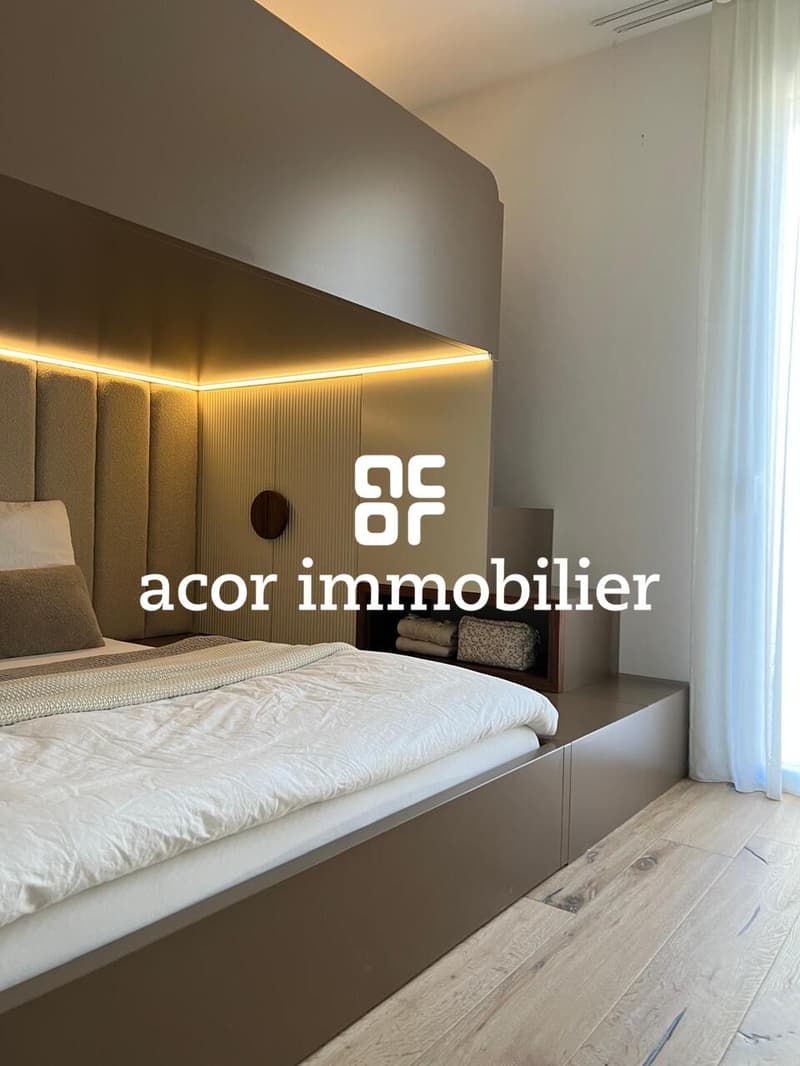 À louer - Superbe appartement 3.5 pièces meublé avec grande terrasse (7)