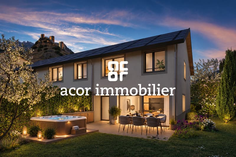 Villa mitoyenne d'exception au coeur de Saillon - 181 m² - 6 pièces (2)