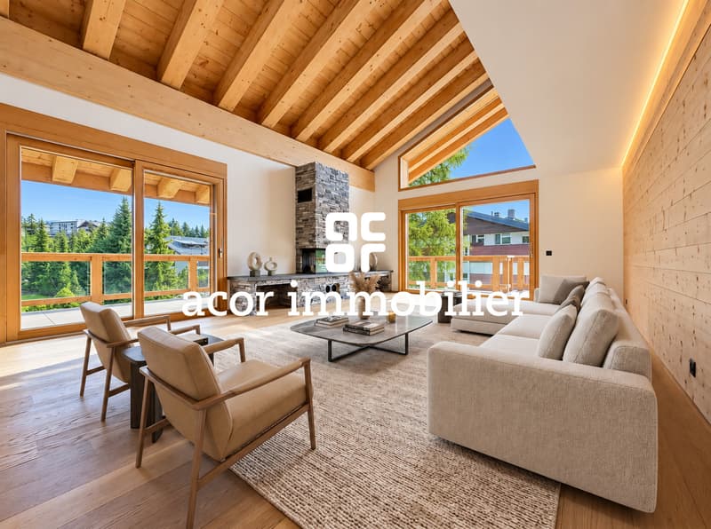 CRANS - DUPLEX NEUF DE 282 M² - RÉSIDENCE PREMIUM AVEC SPA & WELLNESS (6)