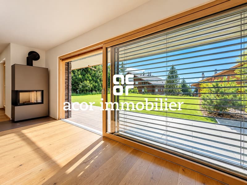 CRANS-MONTANA - 4,5 PIÈCES NEUF DE 223 M² - IMMENSE TERRASSE & JARDIN (5)