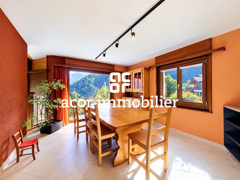 Villa familiale avec vue exceptionnelle & terrasse couverte à Chamoson (4)