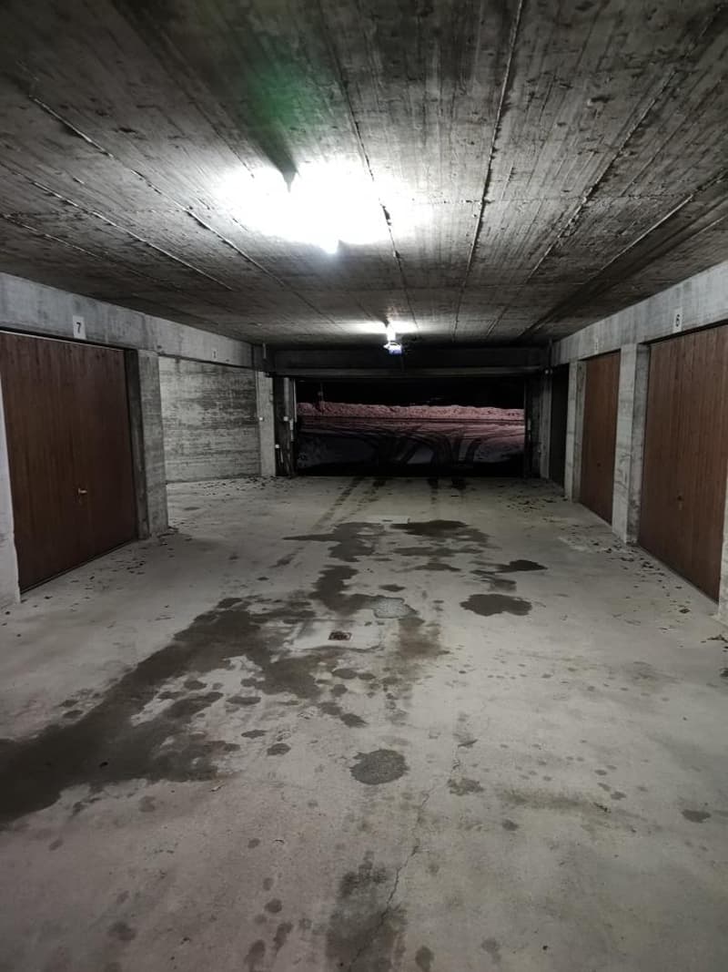 Vue du garage souterrain