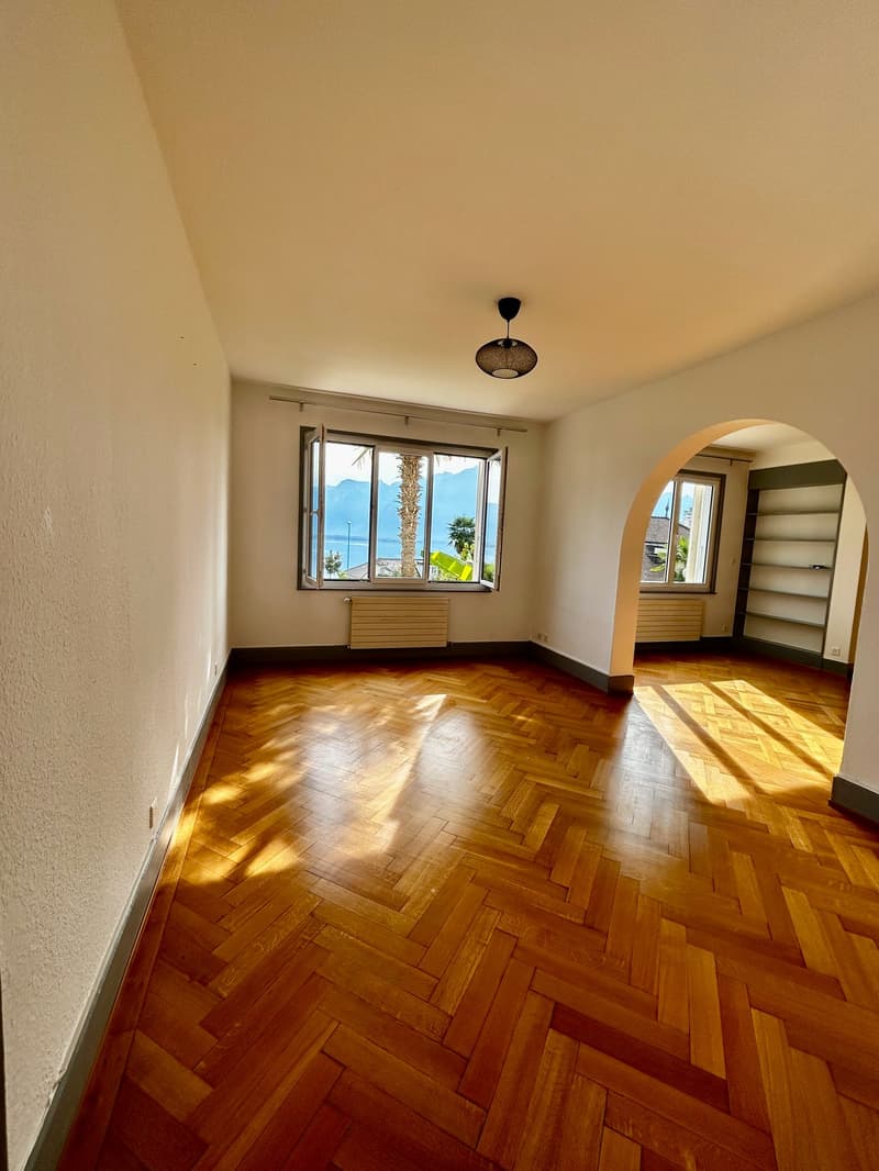 Spacieux appartement avec terrasse, jardin et vue panoramique sur le lac à Montreux (10)