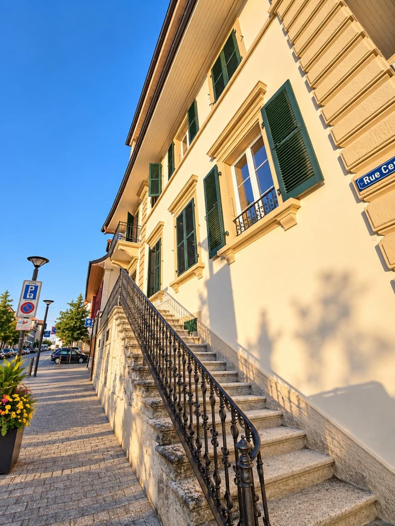 Magnifique duplex de 3 pièces au 2ème étage - Centre d'Avenches avec vue sur les arènes (2)