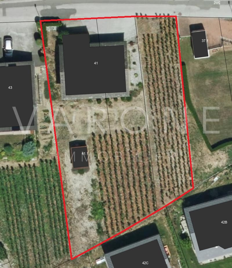 Variante parcelle complète à 1'191 m2