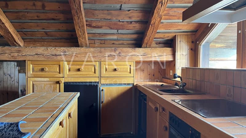 Cuisine de l'appartement de 4.5 pces en duplex