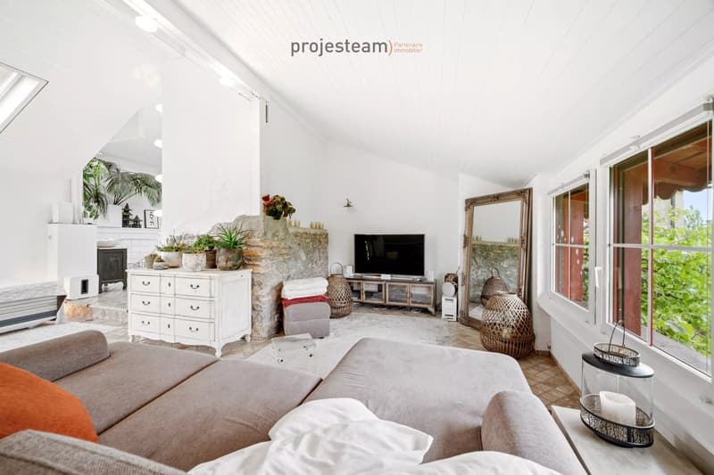 2 appartements 84m2 et 181m2 , réunis en un triplex dans une ferme rénovée (13)