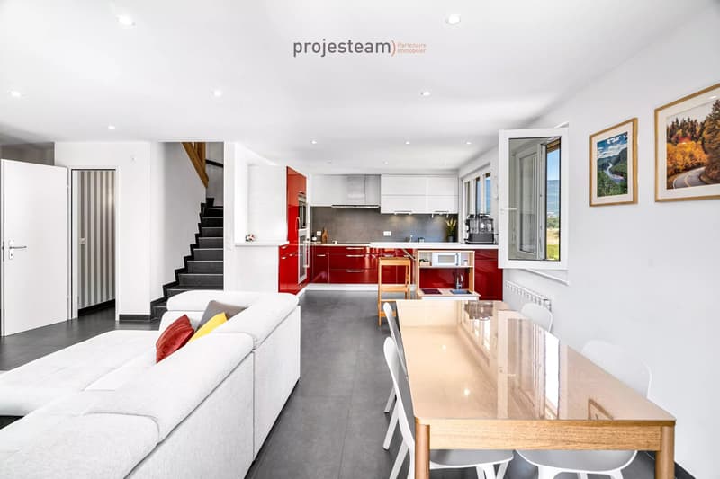 Magnifique duplex en attique de 4,5 pièces avec mezzanine à Chavannes-de-Bogis (6)