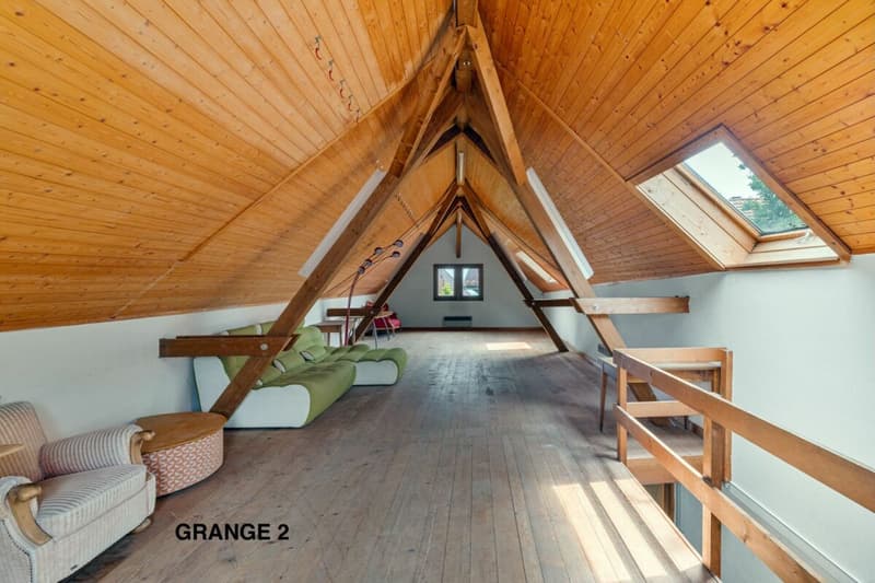 Corps de ferme de 820 m² comprenant 3 appartements et 2 granges partiellement rénovées, à 8 km d'Avenches et à 25 km de Neuchâtel et Fribourg. (53)