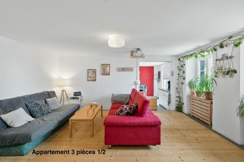 Corps de ferme de 820 m² comprenant 3 appartements et 2 granges partiellement rénovées, à 8 km d'Avenches et à 25 km de Neuchâtel et Fribourg. (10)
