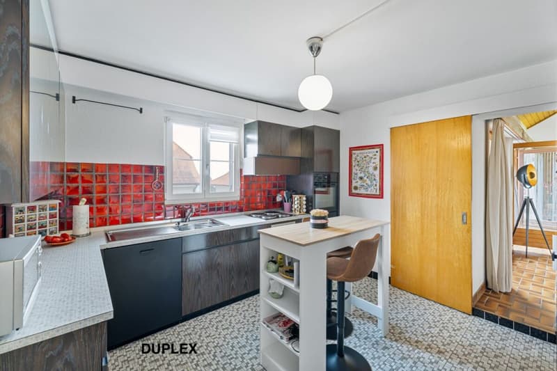 Corps de ferme de 820 m² comprenant 3 appartements et 2 granges partiellement rénovées, à 8 km d'Avenches et à 25 km de Neuchâtel et Fribourg. (35)
