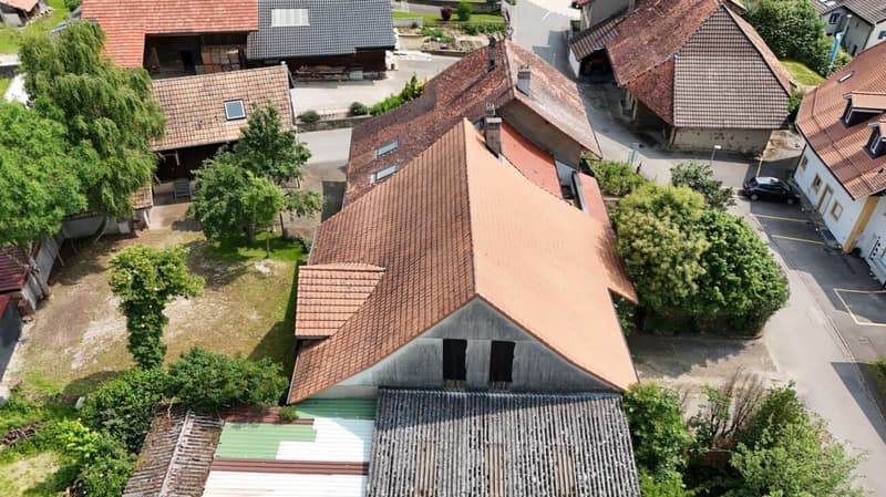 Corps de ferme de 820 m² comprenant 3 appartements et 2 granges partiellement rénovées, à 8 km d'Avenches et à 25 km de Neuchâtel et Fribourg. copie (59)