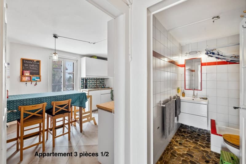 Corps de ferme de 820 m² comprenant 3 appartements et 2 granges partiellement rénovées, à 8 km d'Avenches et à 25 km de Neuchâtel et Fribourg. copie (13)