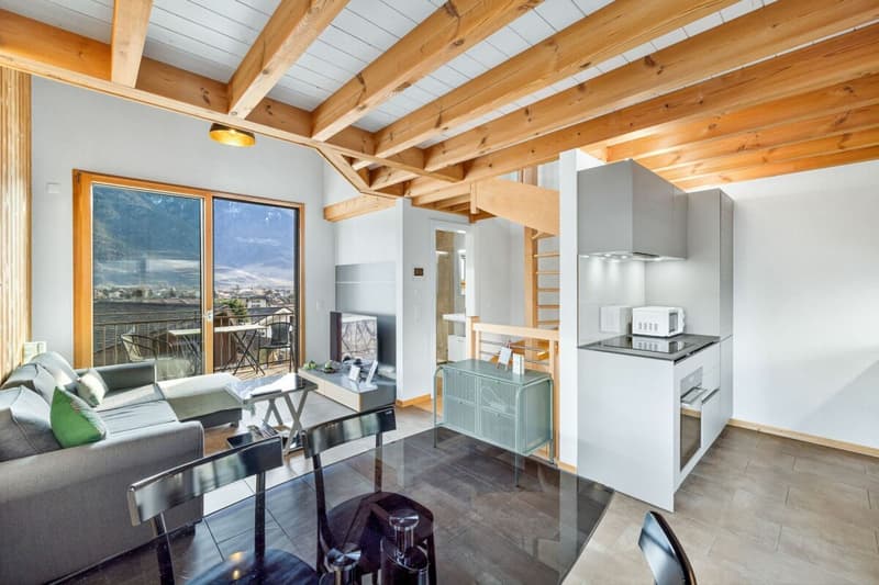 Charmante villa mitoyenne 3 pièces 1/2 de 110 m2 au coeur des vignes de Saillon (8)