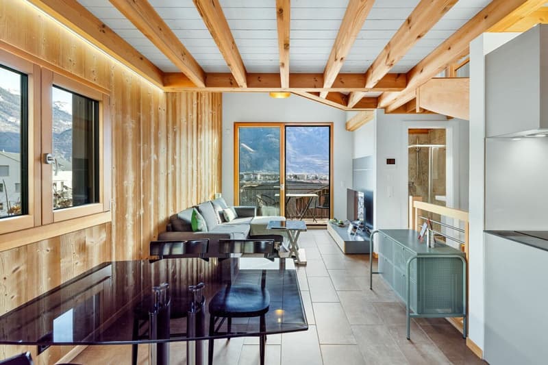 Charmante villa mitoyenne 3 pièces 1/2 de 110 m2 au coeur des vignes de Saillon (7)