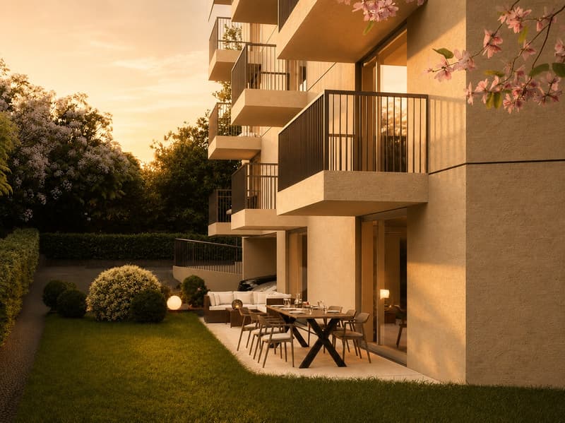 Élégant 3.5 pièces prolongé par deux espaces extérieurs - Lot 11 (7)