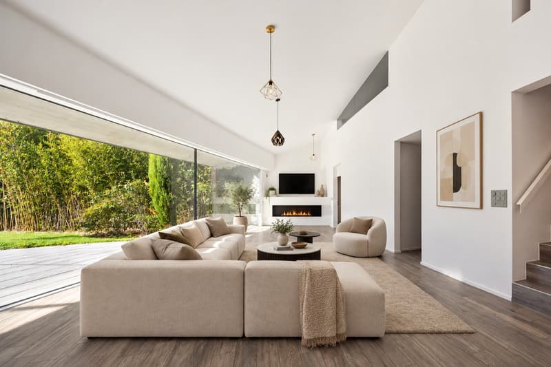 Villa d'architecte contemporaine avec piscine au Mont-sur-Lausanne (5)