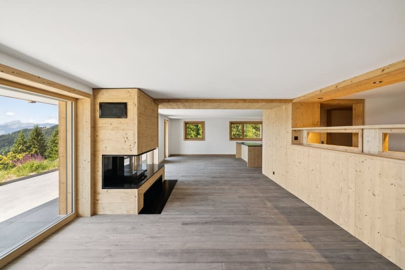 Rare duplex avec jardin, ski-in & ski-out, vue sublime! (8)