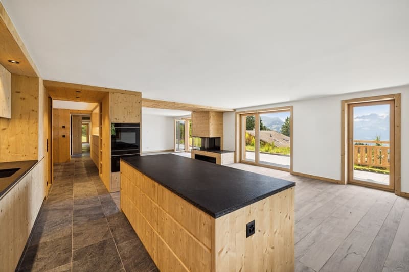 Rare duplex avec jardin, ski-in & ski-out, vue sublime! (10)