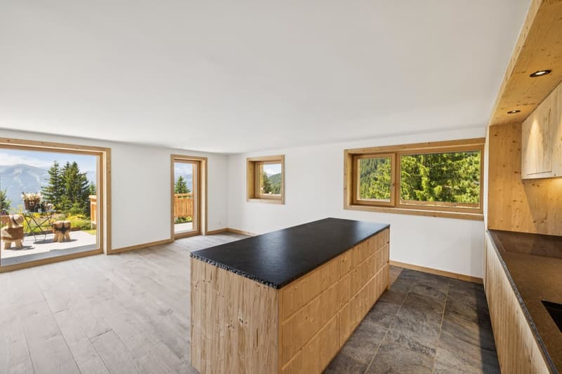 Rare duplex avec jardin, ski-in & ski-out, vue sublime! (13)