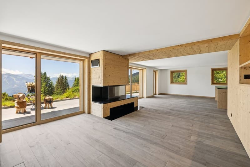 Rare duplex avec jardin, ski-in & ski-out, vue sublime! (11)