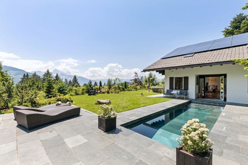 Spacieux chalet avec piscine chauffée et vue imprenable sur les Alpes (1)