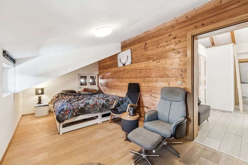 Splendide attique rénové - Vue imprenable sur les Alpes (11)
