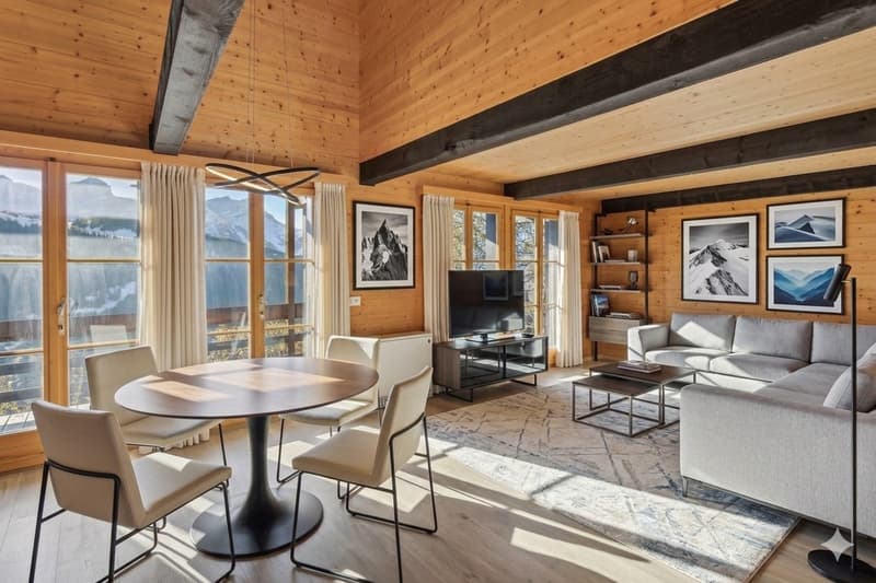 Chalet mitoyen en triplex 4 chambres situé à 200m du téléski (1)