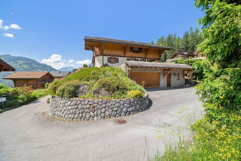 Spacieux chalet familial, salle de billard, carnotzet, vue panoramique (3)