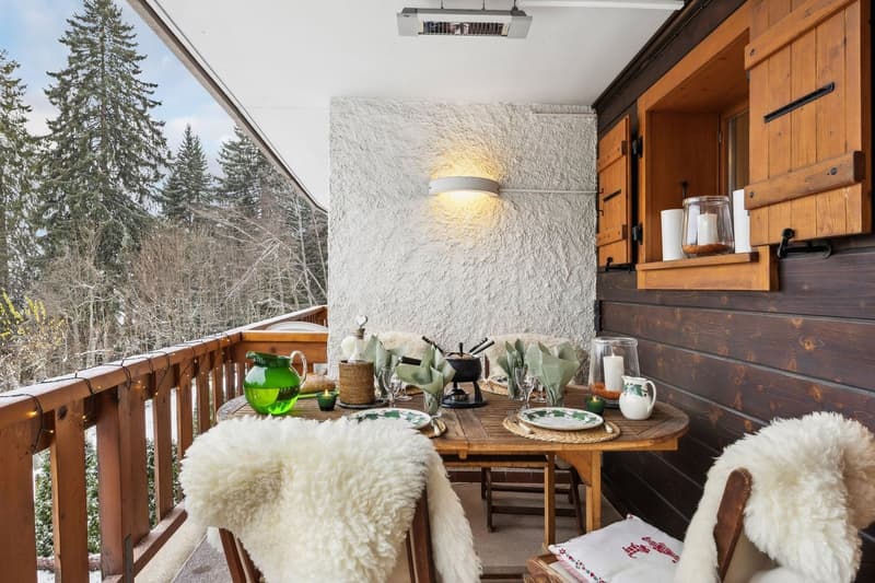 Très beau 6 pces, 3 balcons sud, belle vue, calme, proche des pistes (2)