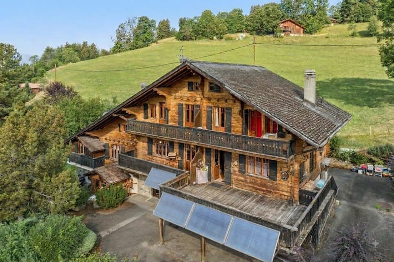 Spacieux chalet de 4 appartements avec vue spectaculaire et grand jard (11)