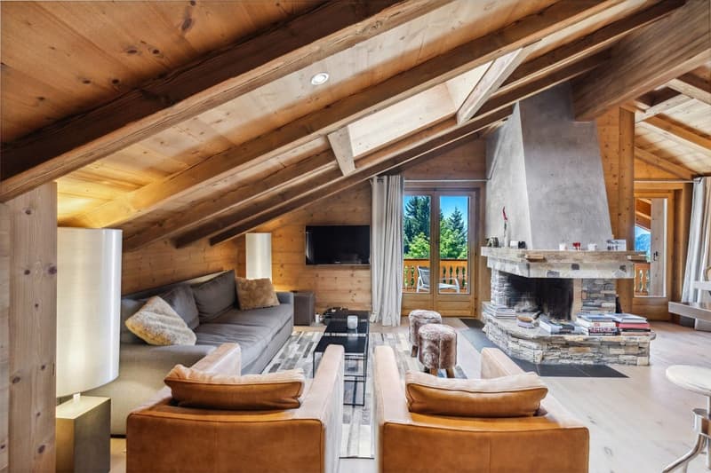 Splendide duplex 3.5p en attique avec balcon, vue magnifique ! Ski-in/ (3)
