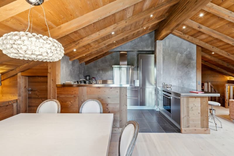 Splendide duplex 3.5p en attique avec balcon, vue magnifique ! Ski-in/ (6)
