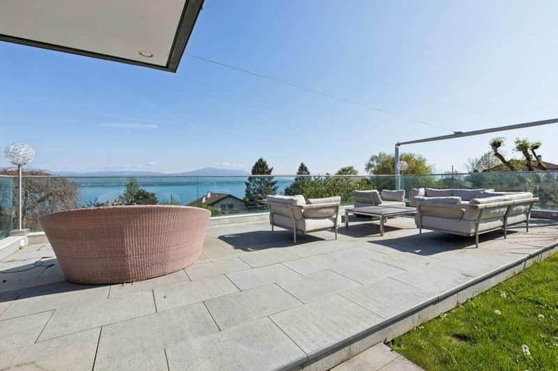 Terrasse vue lac