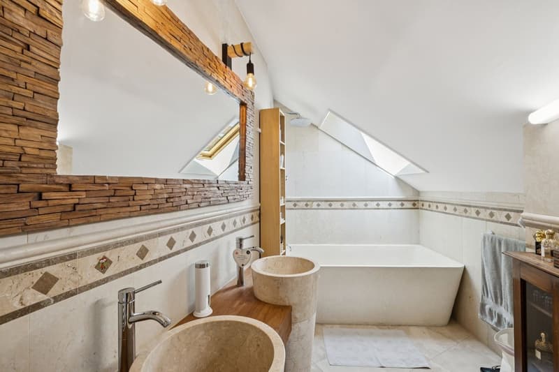Villa unique dans son style avec espaces, grands volumes et vue lac (9)