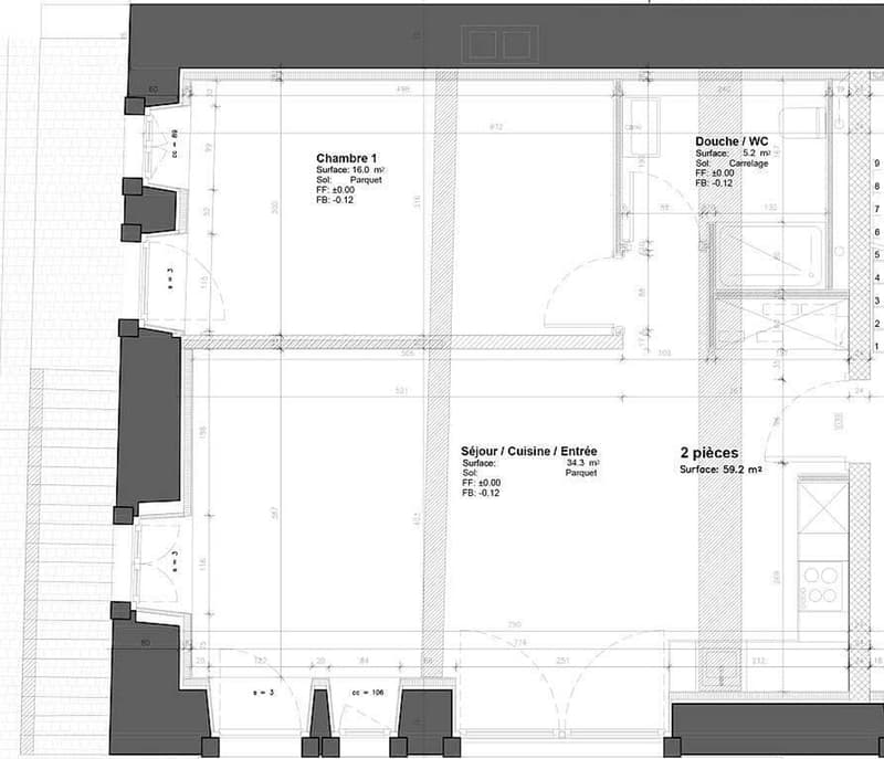 Plan avec les surfaces