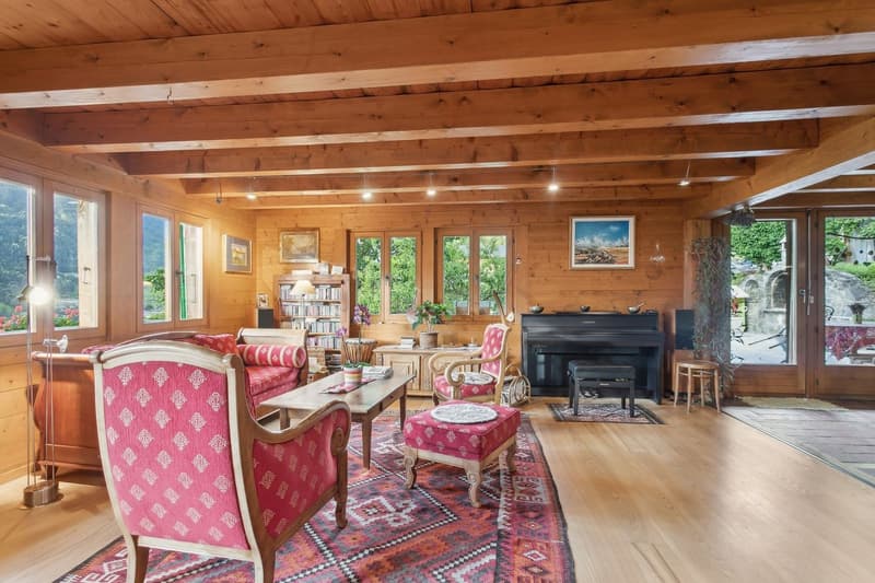 Magnifique chalet avec cachet, bel ensoleillement, jardin et mazot (4)