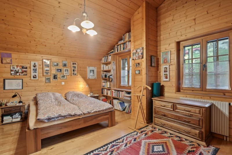 Magnifique chalet avec cachet, bel ensoleillement, jardin et mazot (13)